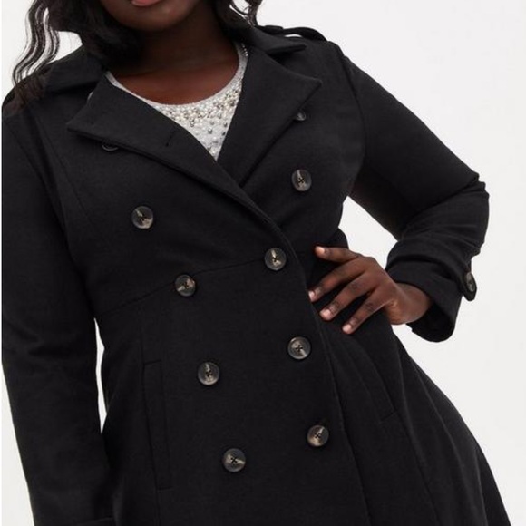 Torrid Long Wool Coat - Picture 2 of 16